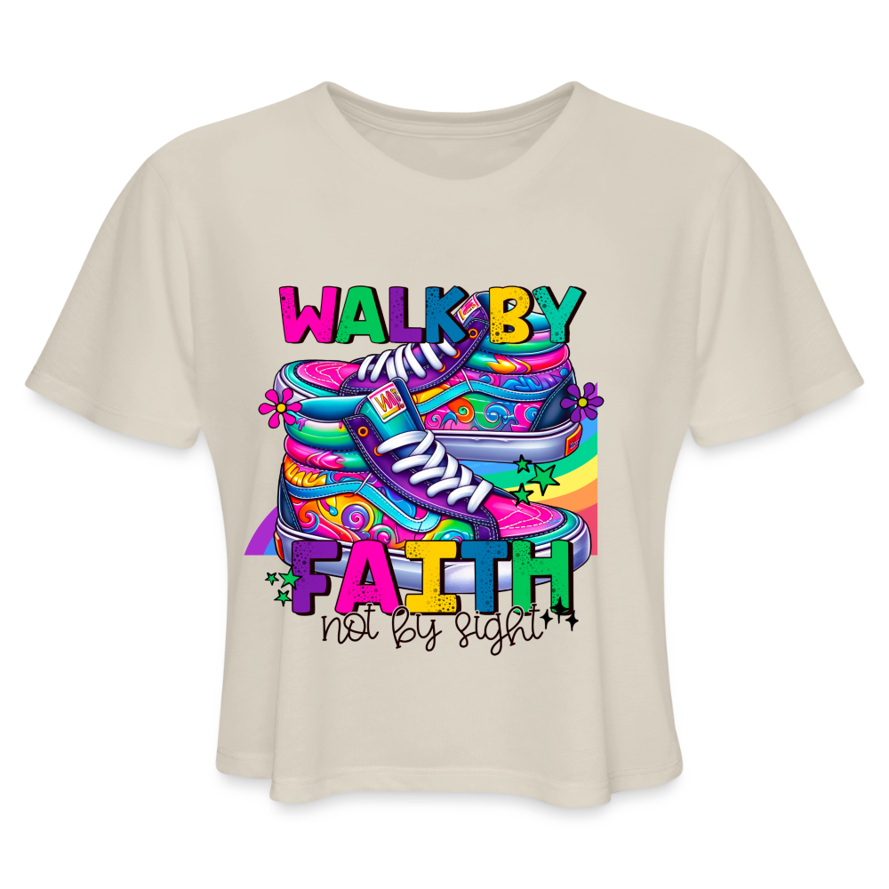 Women's Cropped T-Shirt - dust