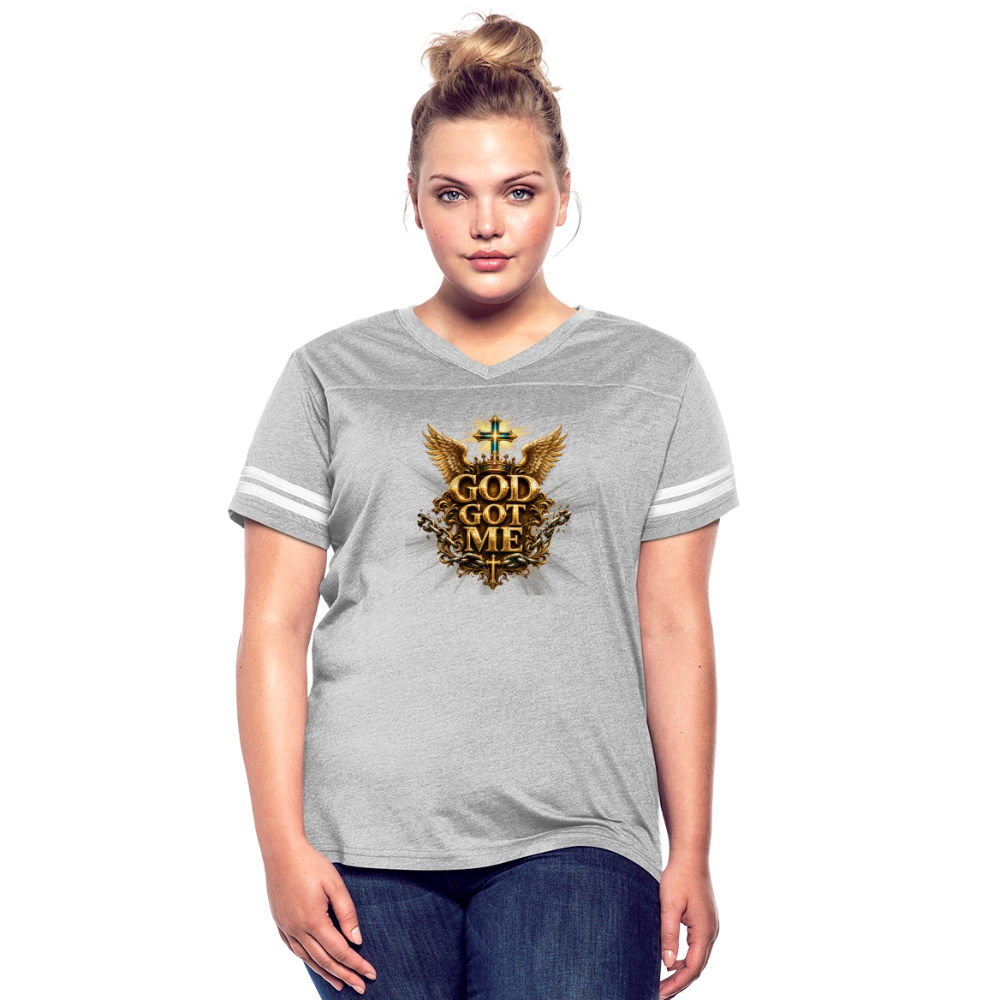 Women’s Vintage Sport T-Shirt - heather gray/white