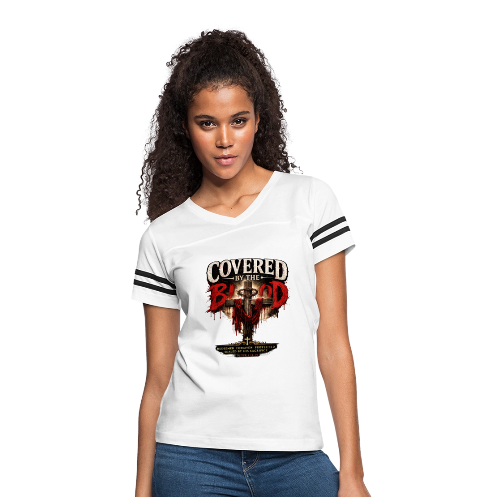 Women’s Vintage Sport T-Shirt - white/black