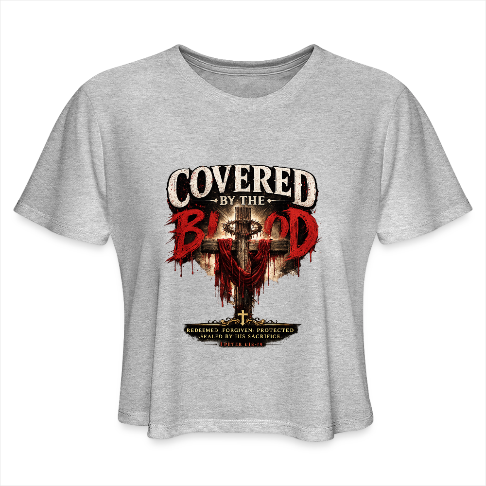 Women's Cropped T-Shirt - heather gray