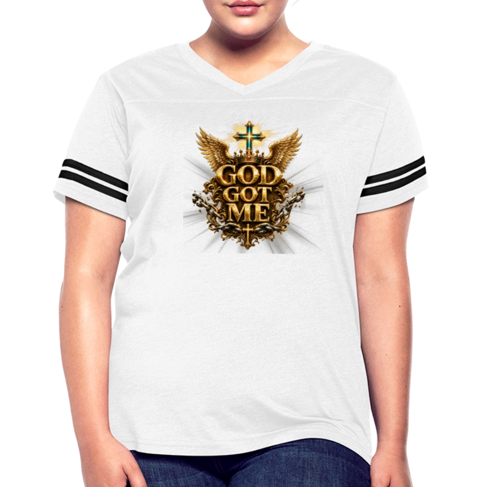 Women’s Vintage Sport T-Shirt - white/black