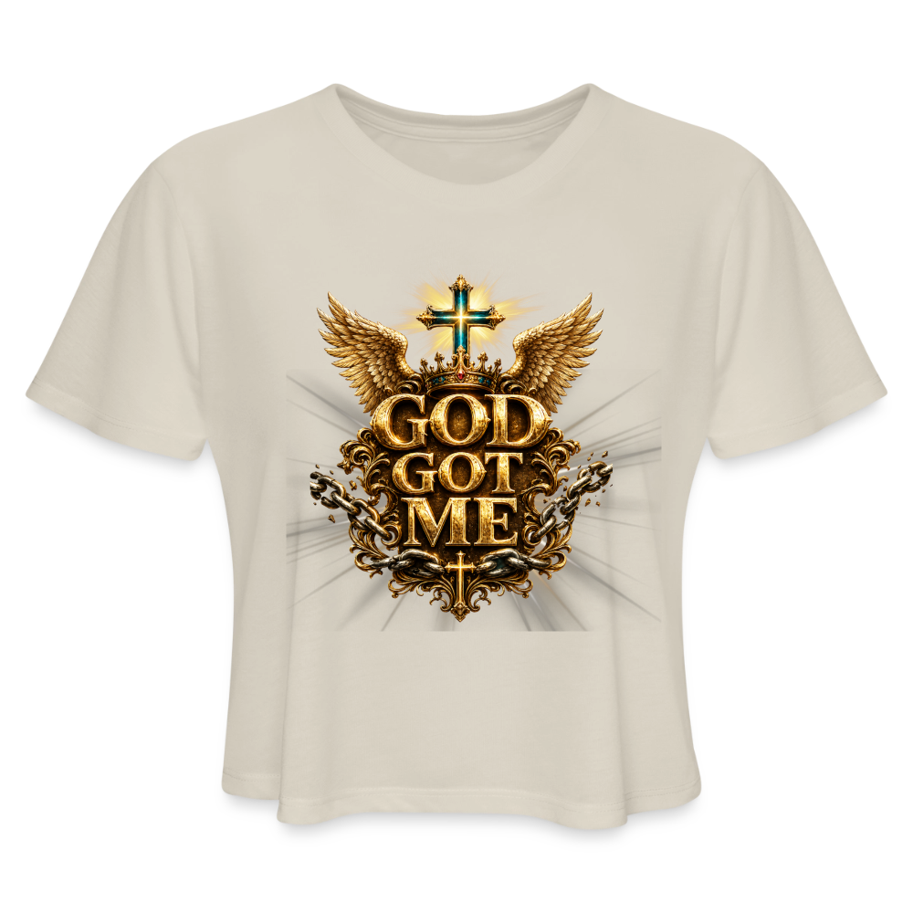 Women's Cropped T-Shirt - dust