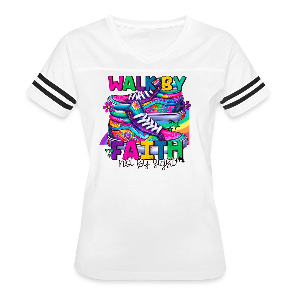 Women’s Vintage Sport T-Shirt - white/black