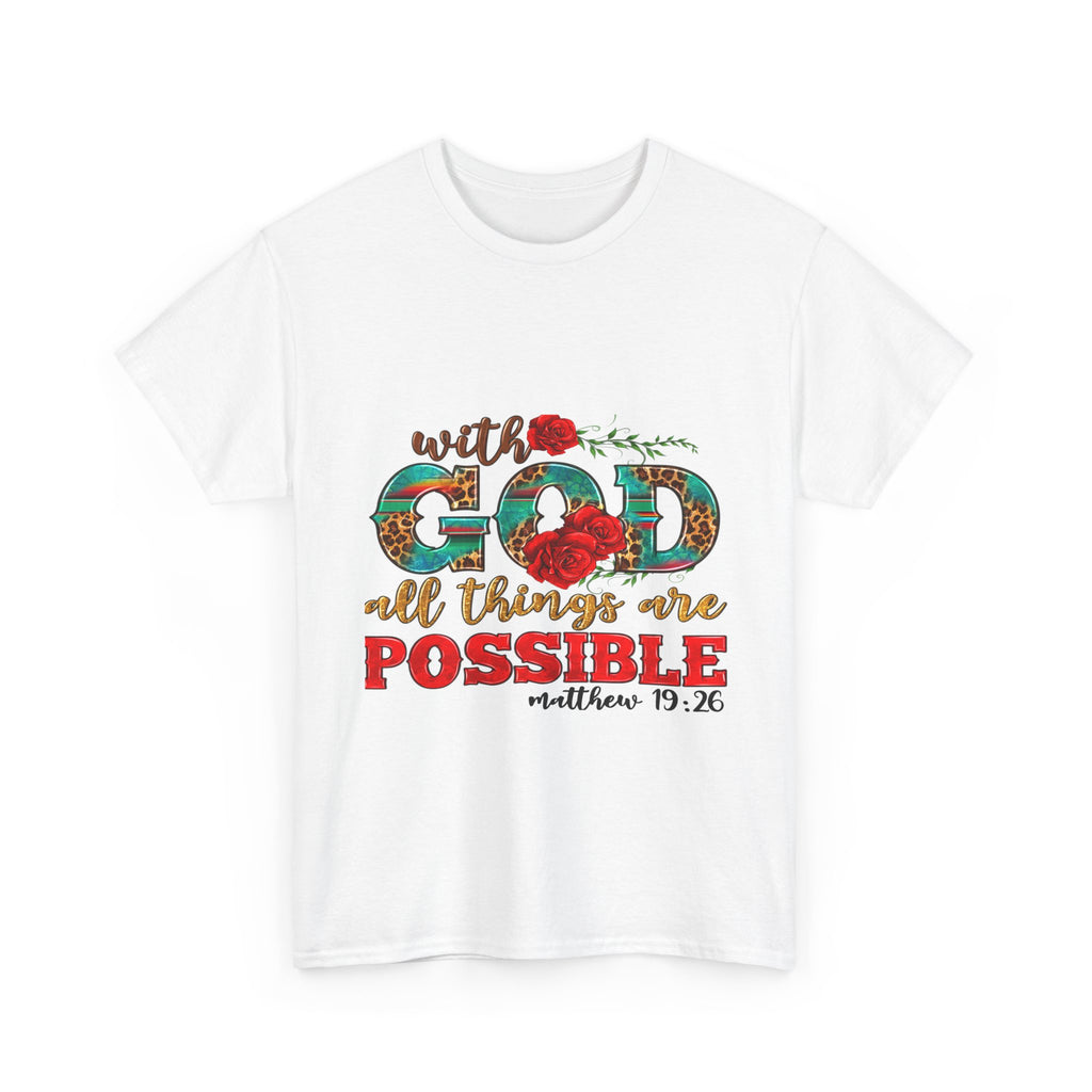 Inspirational Tee, Faith-Based Shirt, Bible Verse Gift, Unisex Cotton T-Shirt, Motivational Apparel