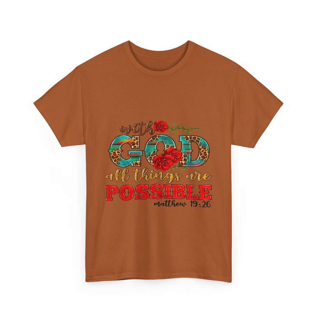 Inspirational Tee, Faith-Based Shirt, Bible Verse Gift, Unisex Cotton T-Shirt, Motivational Apparel