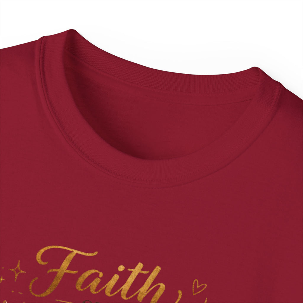 Faith Over Fear Tee – Black Girl Praying Inspirational Christian T-Shirt