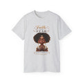 Faith Over Fear Tee – Black Girl Praying Inspirational Christian T-Shirt