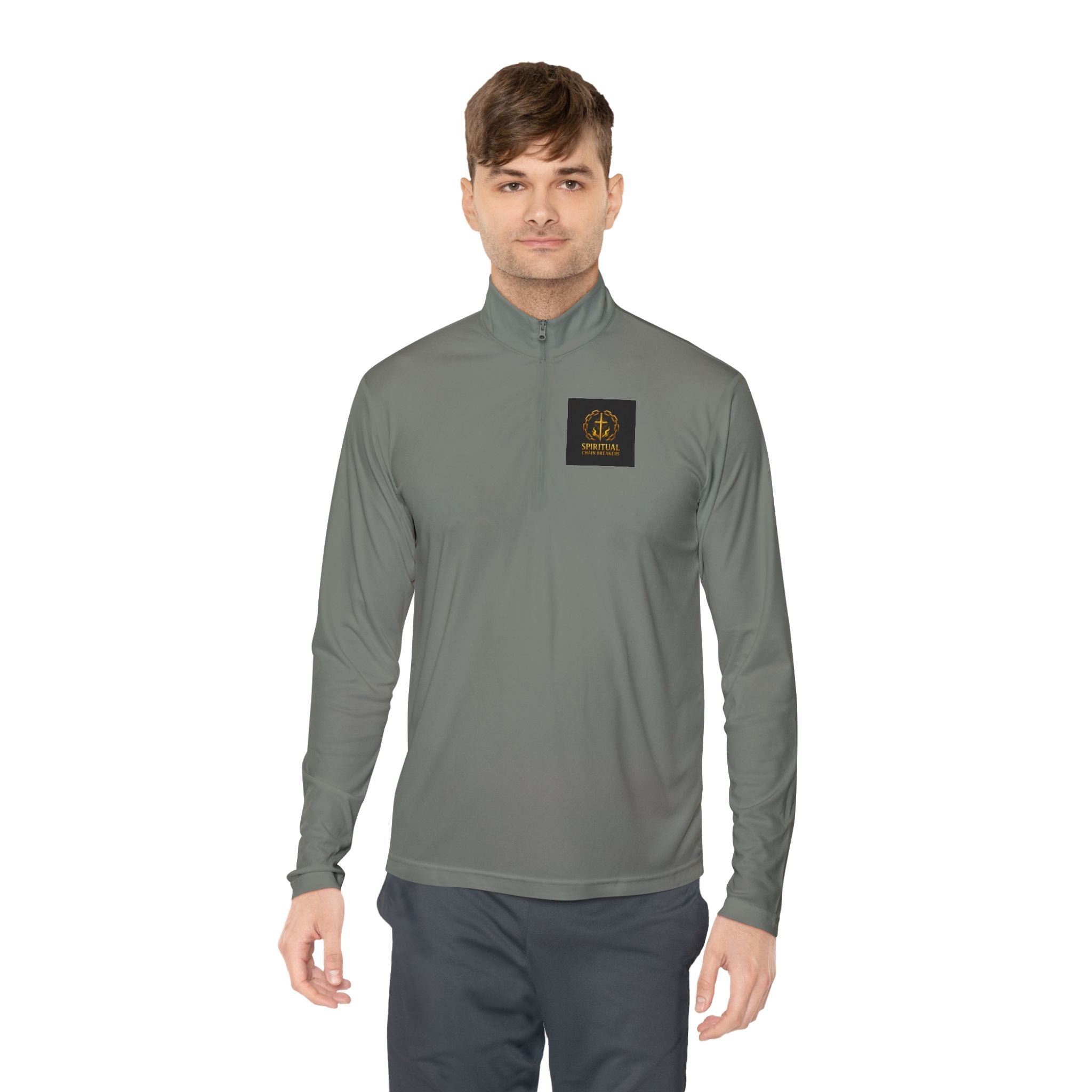 Quarter-Zip Pullover — Spiritual Chain Breakers Logo