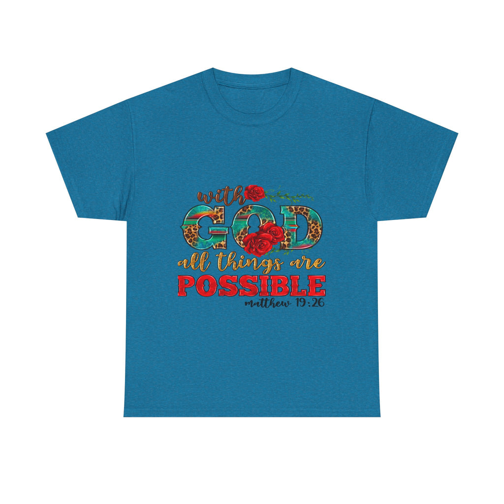 Inspirational Tee, Faith-Based Shirt, Bible Verse Gift, Unisex Cotton T-Shirt, Motivational Apparel