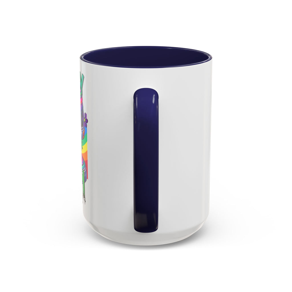 Accent Mug — "Walk by Faith Not by Sight" Colorful Sneakers Christian Coffee Mug