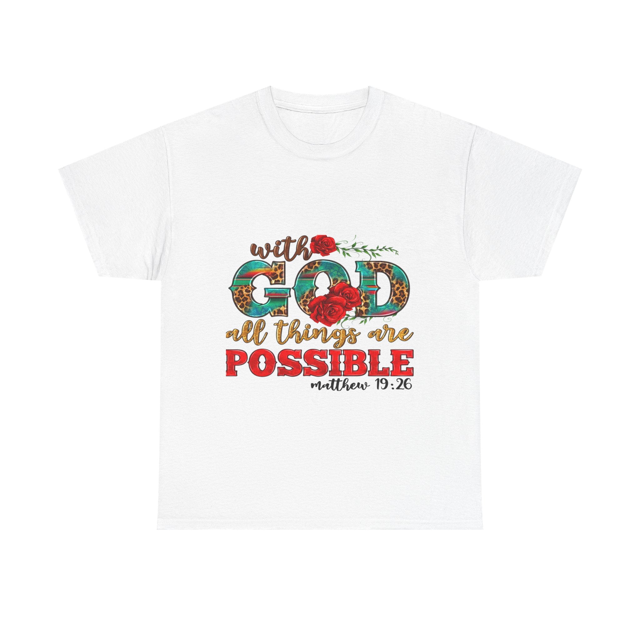 Inspirational Tee, Faith-Based Shirt, Bible Verse Gift, Unisex Cotton T-Shirt, Motivational Apparel