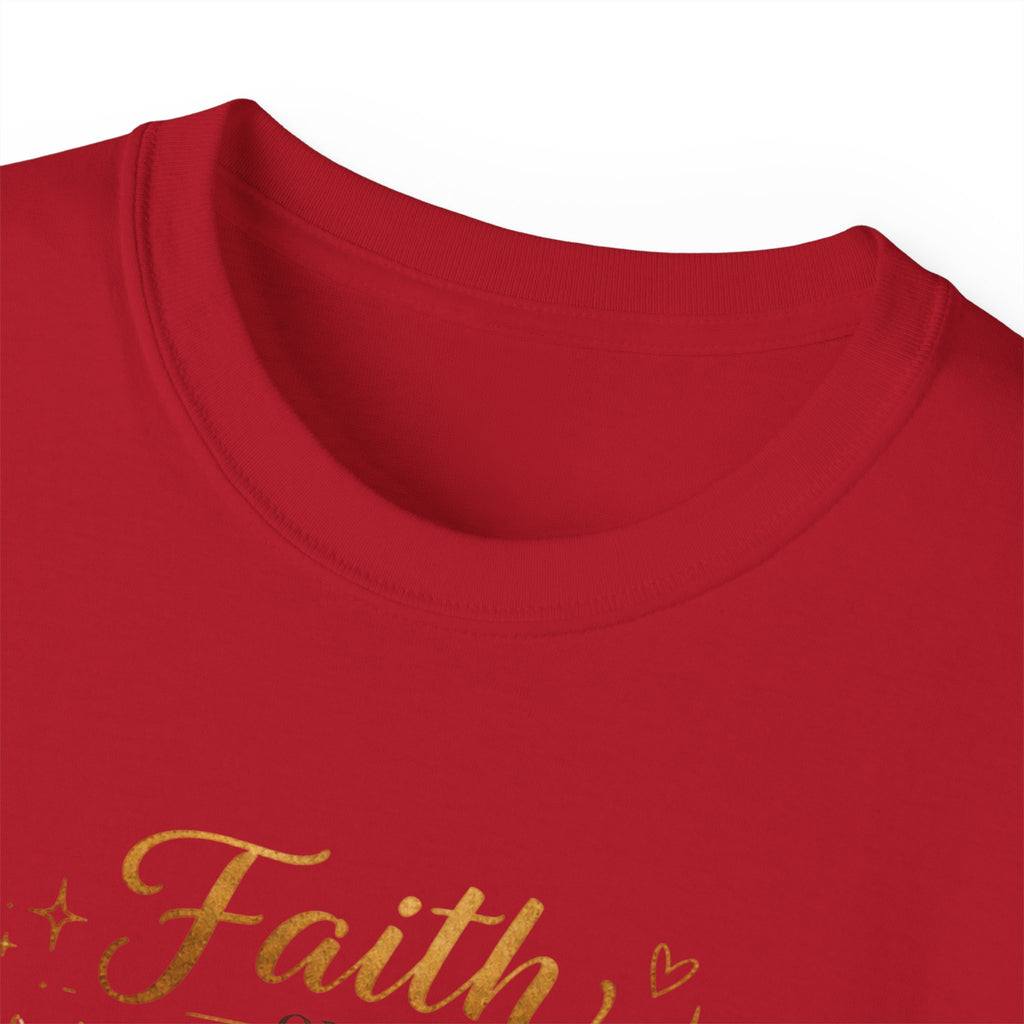 Faith Over Fear Tee – Black Girl Praying Inspirational Christian T-Shirt