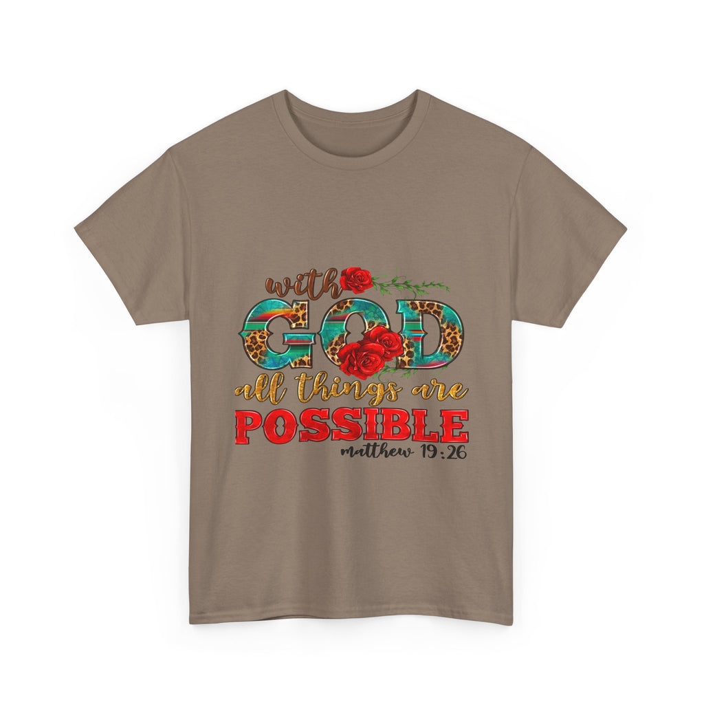 Inspirational Tee, Faith-Based Shirt, Bible Verse Gift, Unisex Cotton T-Shirt, Motivational Apparel