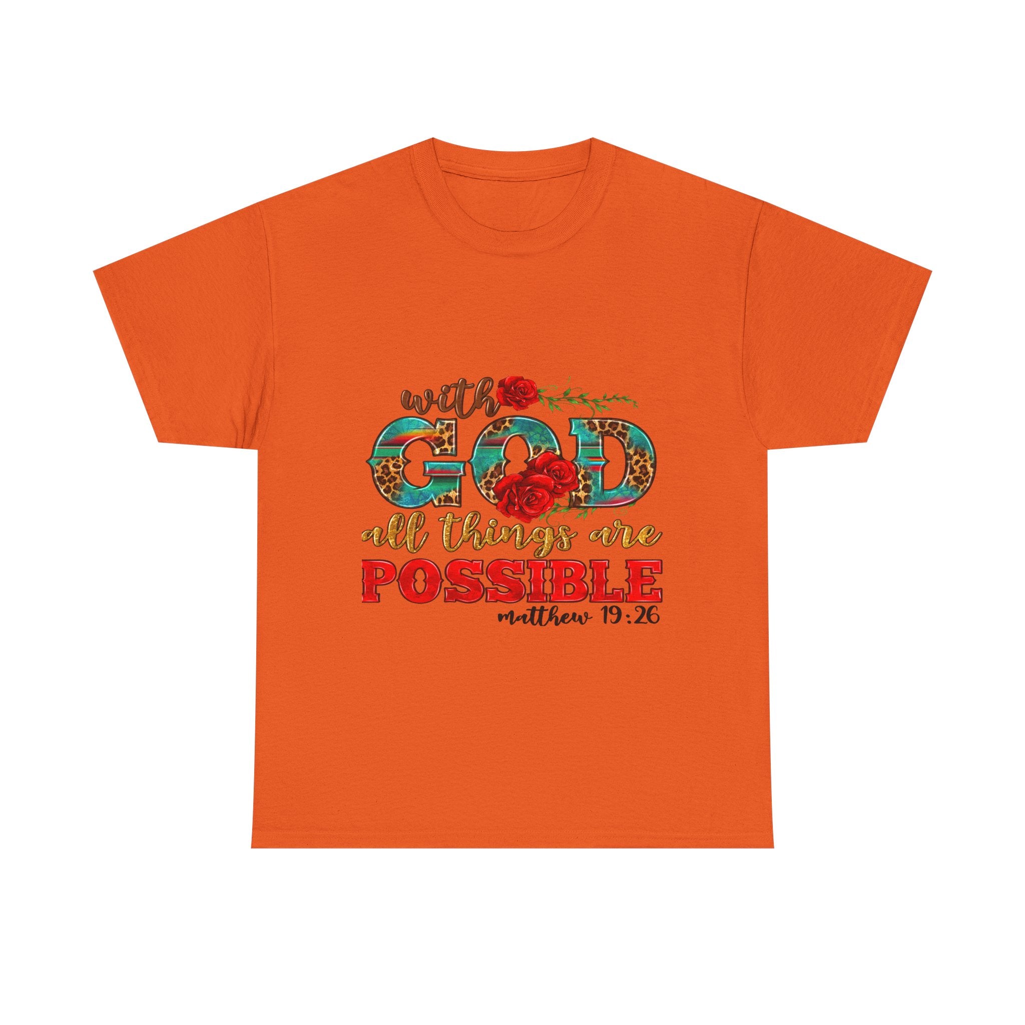 Inspirational Tee, Faith-Based Shirt, Bible Verse Gift, Unisex Cotton T-Shirt, Motivational Apparel