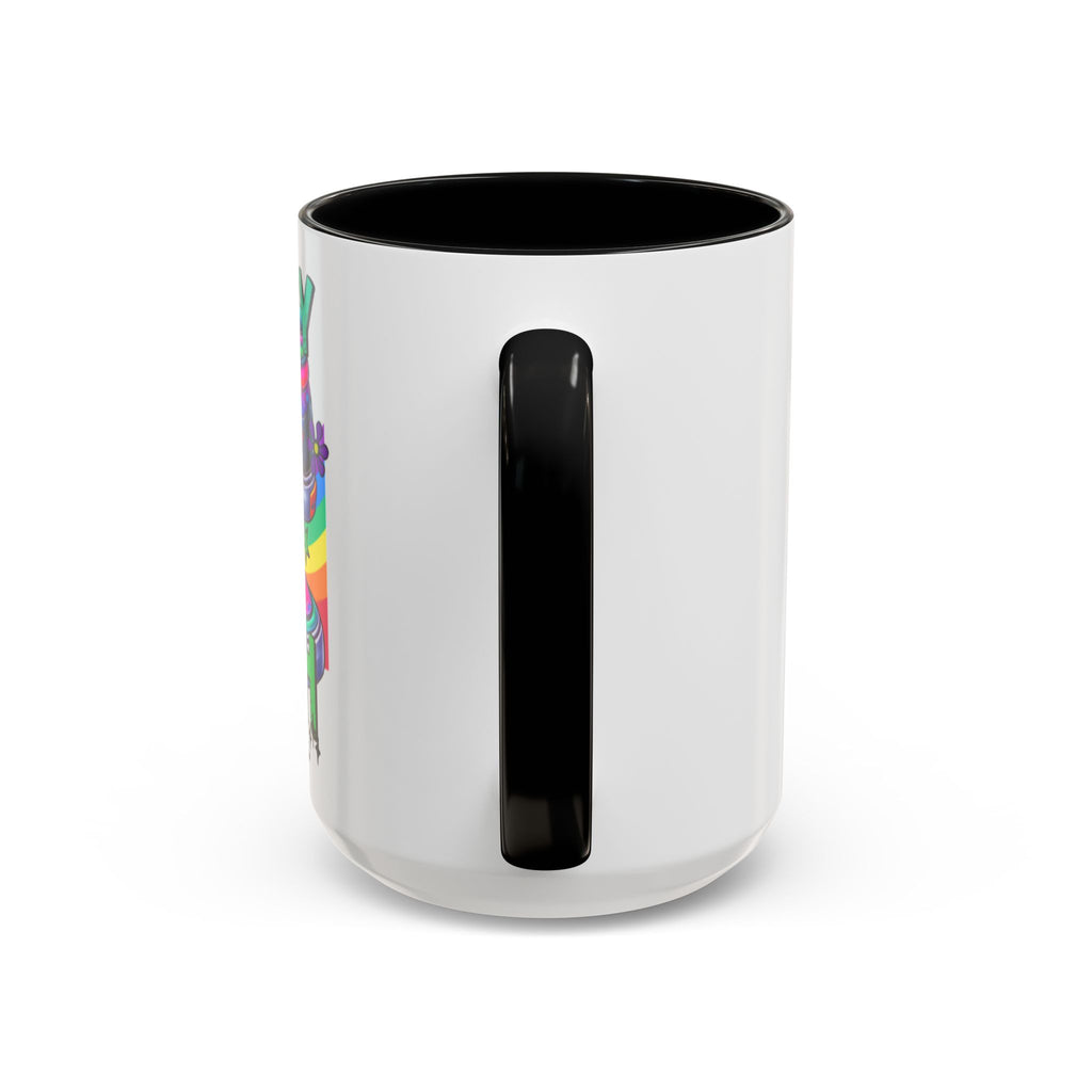 Accent Mug — "Walk by Faith Not by Sight" Colorful Sneakers Christian Coffee Mug