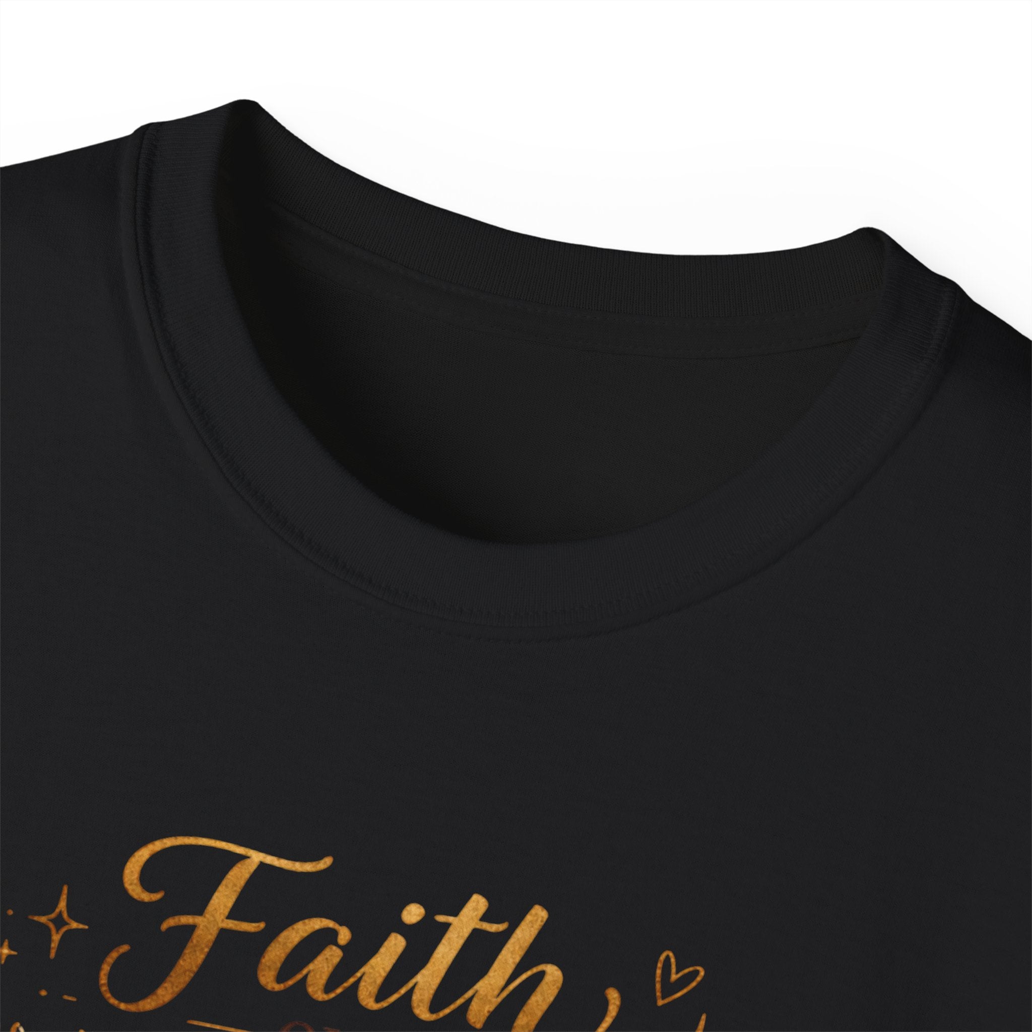 Faith Over Fear Tee – Black Girl Praying Inspirational Christian T-Shirt