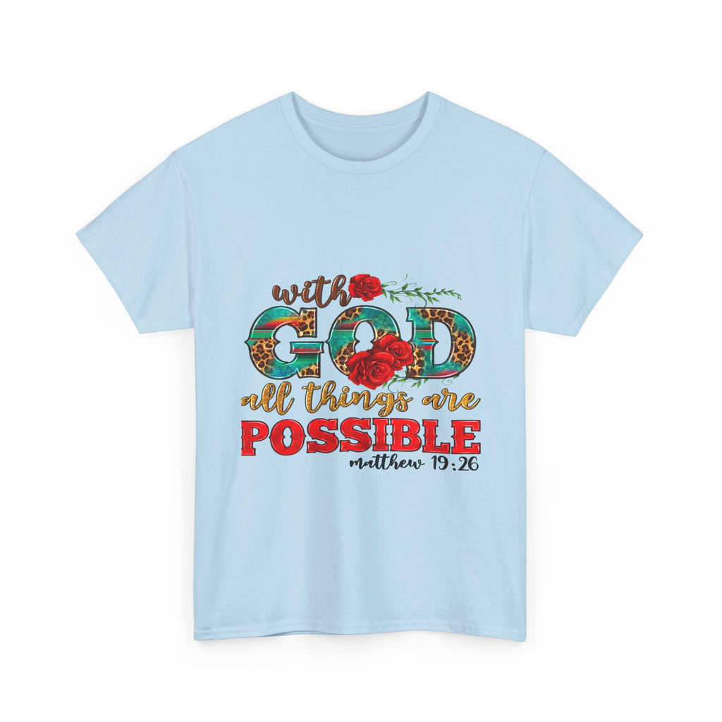 Inspirational Tee, Faith-Based Shirt, Bible Verse Gift, Unisex Cotton T-Shirt, Motivational Apparel