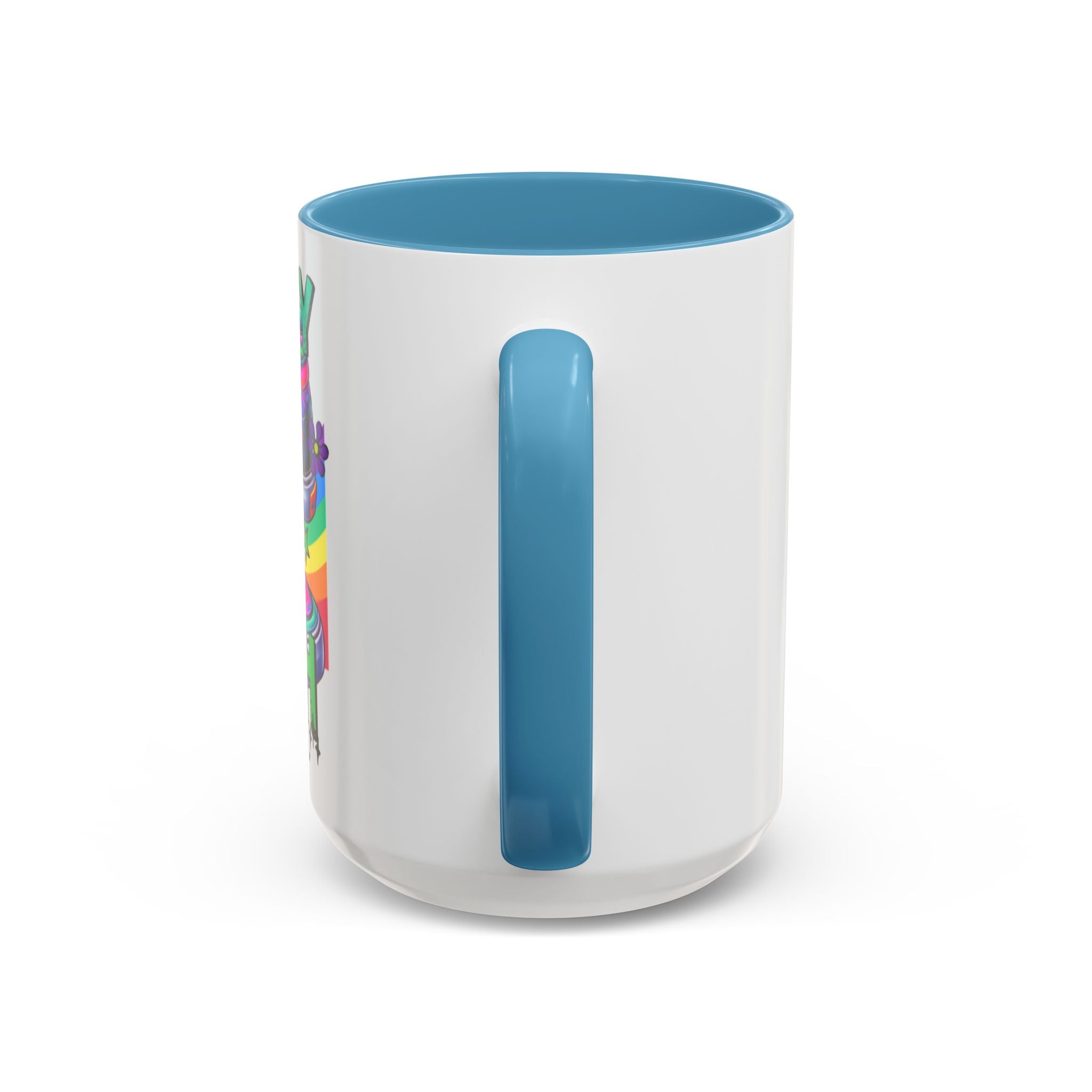 Accent Mug — "Walk by Faith Not by Sight" Colorful Sneakers Christian Coffee Mug