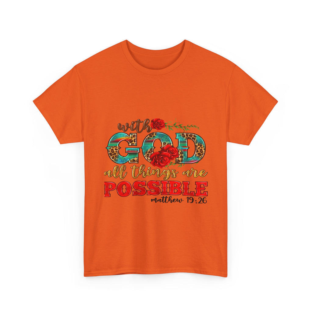Inspirational Tee, Faith-Based Shirt, Bible Verse Gift, Unisex Cotton T-Shirt, Motivational Apparel